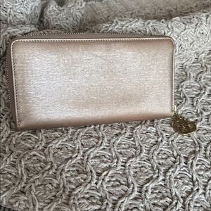 Gucci long leather zip around wallet